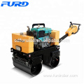 Mini road roller for laying asphalt walking double drum vibratory road compactor(FYL-800C)